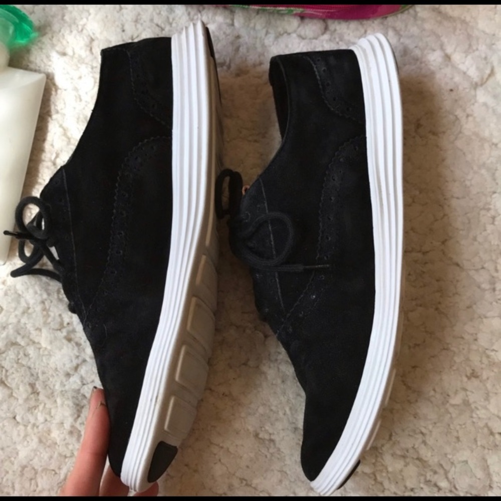 Cole Haan Ella Grand Suede Sneakers - Picture 3 of 7